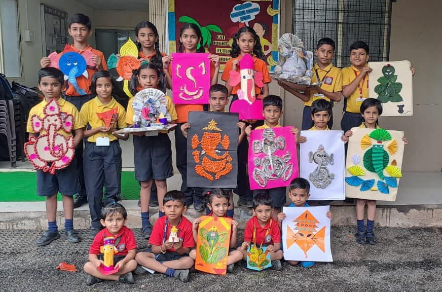 You are currently viewing DNYANADIANS MADE BEAUTIFUL GANAPATI DURING CLASS ACTIVITY
